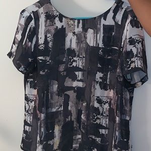 Abstract print shirt
